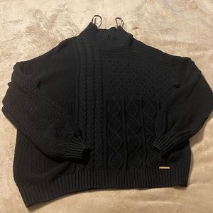 Mock Neck Knit Sweater